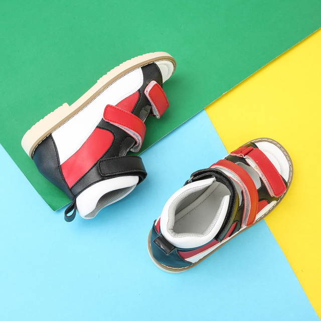 Orthopedic Corrective Shoes Buckle Strap Shoes Comfortable Safe for Children