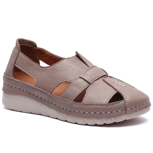Flats Sandals Strap Cross Square Toe Ladies Shoes for Diabetic Shoes