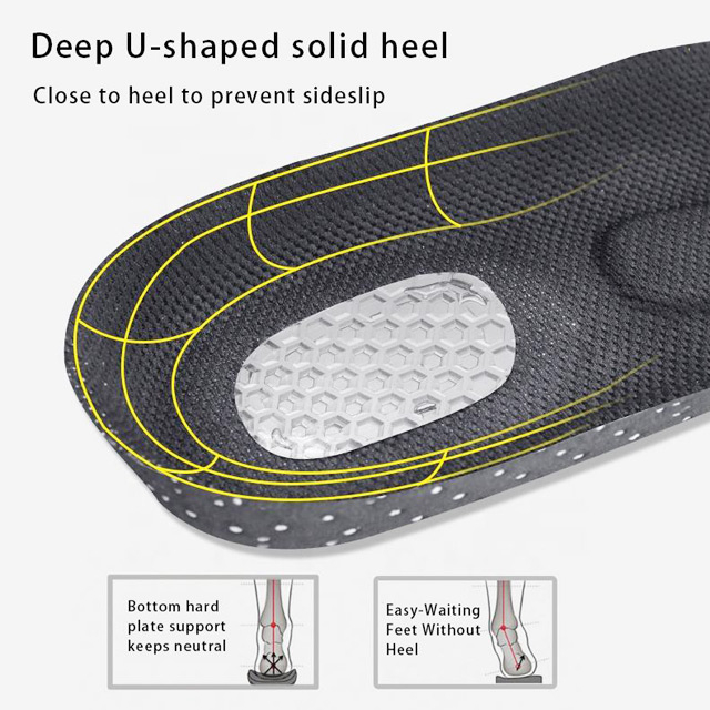 EVA Silicone Insoles Orthopedic Support Insert Feet Care Cushion Shock-Absorbing Breathable Running Sport Insoles